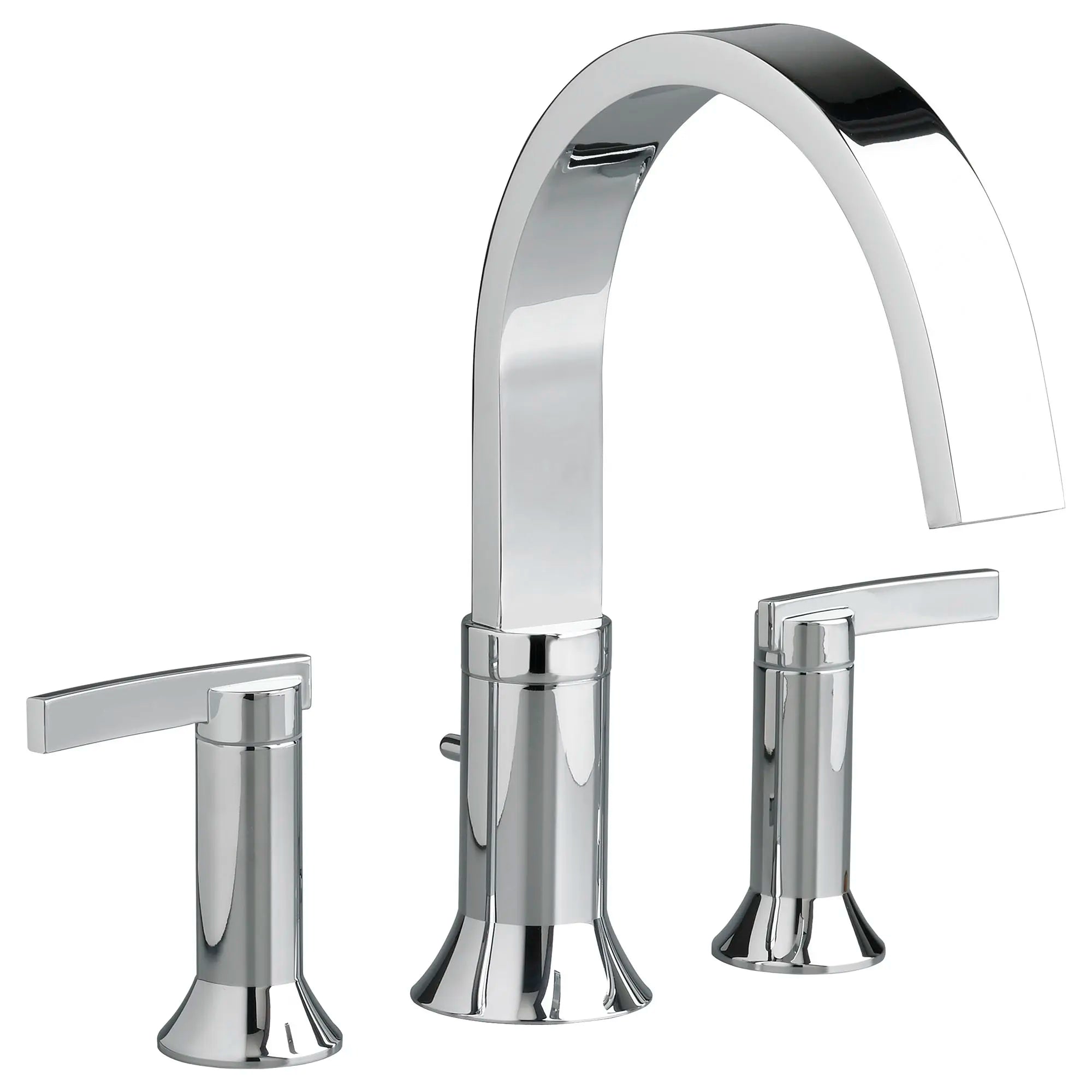 Berwick Deck-Mount Bathtub Faucet for Flash Rough-in Valve with Lever Handles — image 1